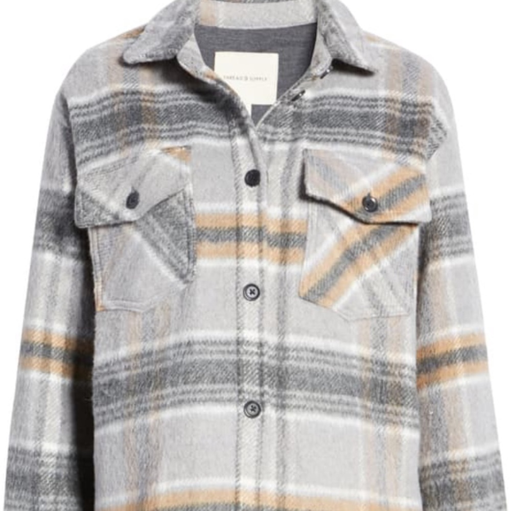 COPY - NWT thread and supply shirt jacket